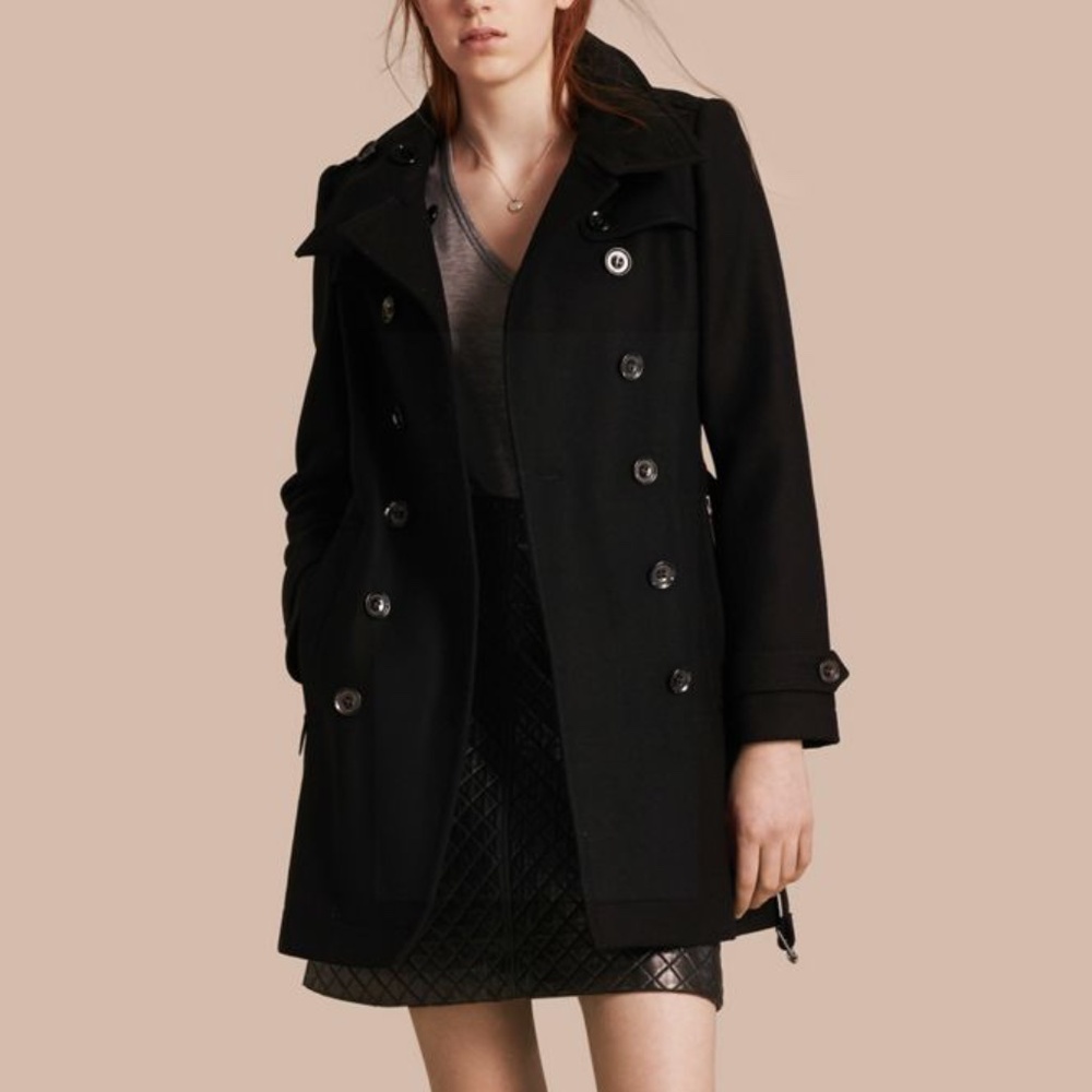 Burberry belted wool trench